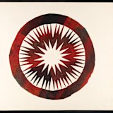 Peter Blake table surface artwork.