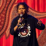 Janty Blair won MICF’s Deadly Funny title.