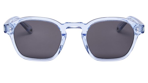 Lucius sunglasses in Amalfi blue with polarised grey lens.