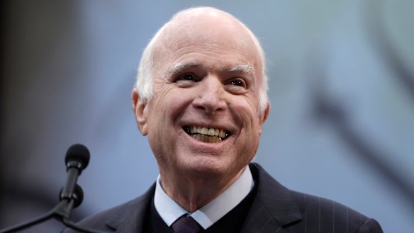 The late US senator John McCain.