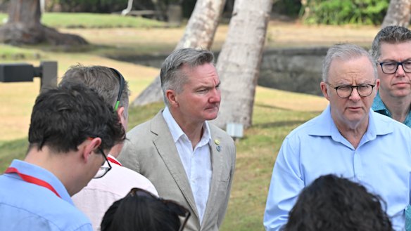 Minister for Climate Change Chris Bowen in Palau this week.