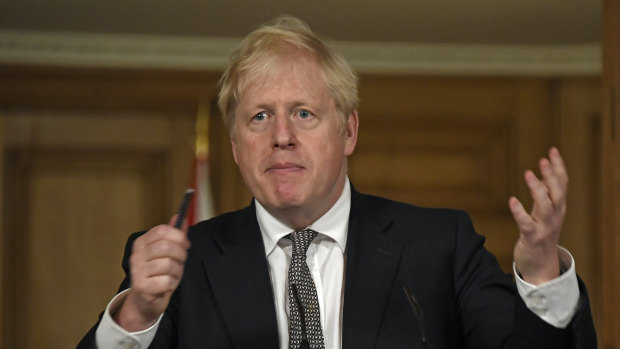 Prime Minister Boris Johnson announces the month-long lockdown in England.
