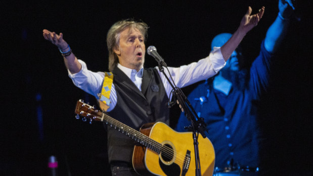 Paul McCartney at Glastonbury in 2022.
