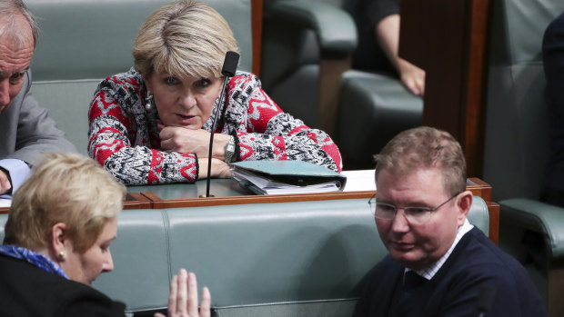 Julie Bishop appears to have changed her mind on quotas.