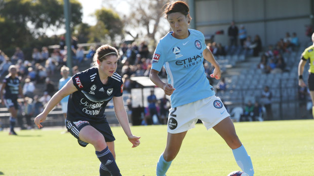 City and Victory will play the first W-league stand-alone match at AAMI Park on Friday night.
