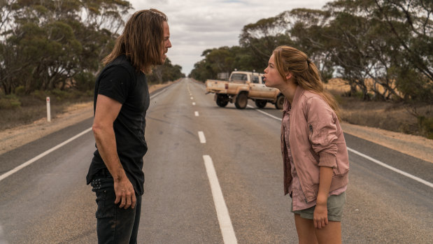 Tim Minchin and Milly Alcock in Upright.