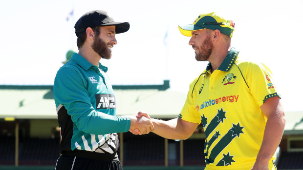 Kane Williamson and Aaron Finch led New Zealand and Australia respectively in a series that was aborted in March.