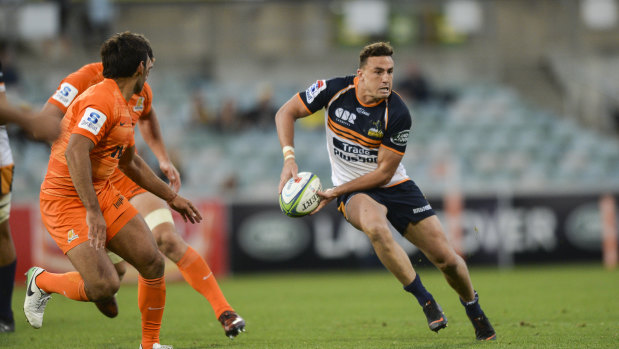 Brumbies fullback Tom Banks has been hot and cold this season. 