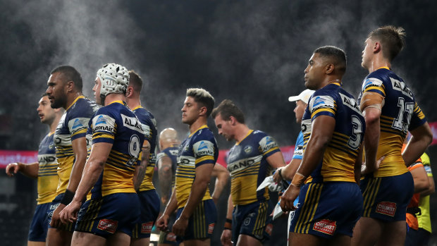 Parramatta during their win against the Panthers on Friday night.