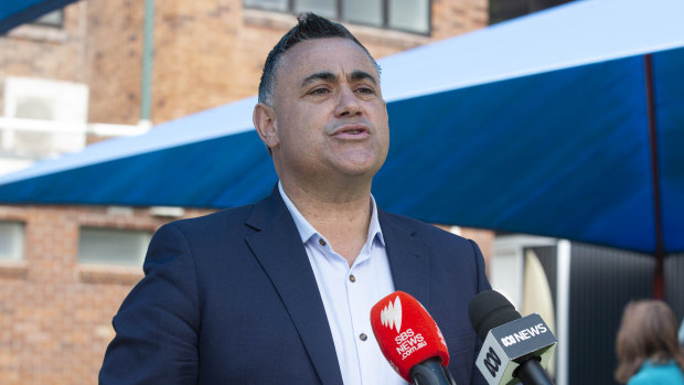 Sydney is still a chance of hosting the AFL grand final, says NSW Deputy Premier John Barilaro.