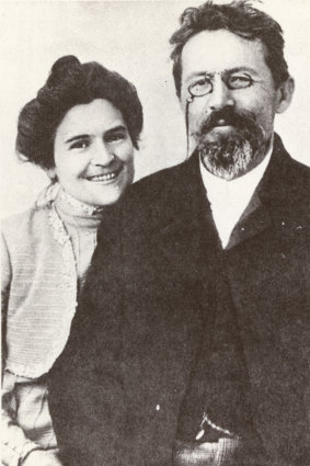 Anton Chekhov and his wife, Olga Knipper. George Saunders discusses three of his stories.