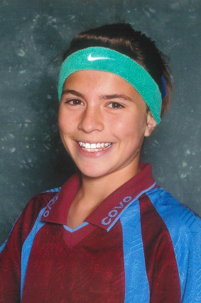 Steph Catley in her junior playing days.