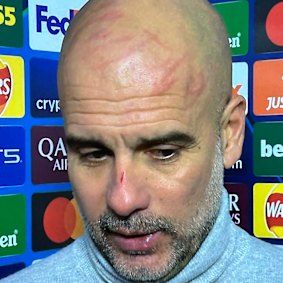 Pep Guardiola’s scratched face said it all last season.