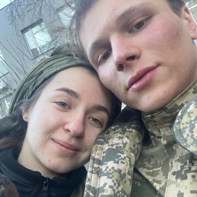 Yaryna Arieva and Sviatoslav Fursin ready for combat.