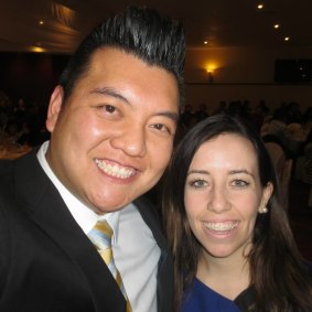 Kenrick Cheah and NSW Labor general secretary Kaila Murnain in a photo from Cheah's Facebook page in August 2013.