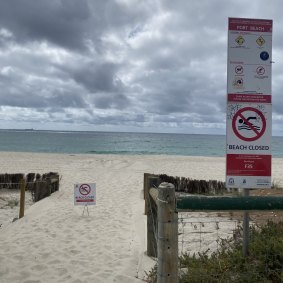 Sandtrax near Port Beach was closed after a shark attack on Wednesday.