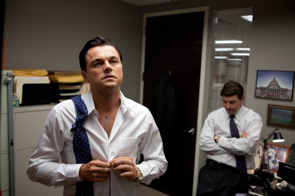 The Oscar-winning film starred Leonardo DiCaprio as disgraced banker Jordan Belfort. 