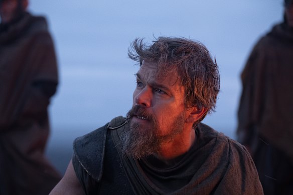 Matt Damon as Odysseus in Christopher Nolan’s The Odyssey.