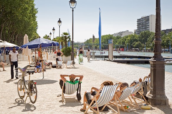 Get some sand between your toes by the Seine, Paris.