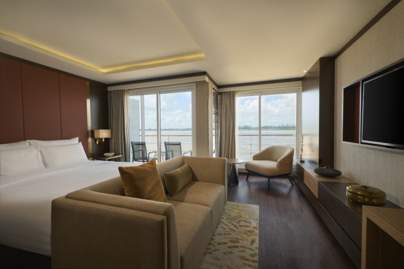 Deluxe Suite on APT’s Mekong Serenity.