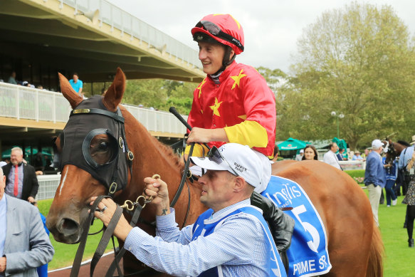Prime Star and Tom Marquand return to scale after winning the Inglis Millennium last year.