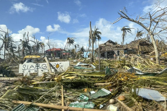 Surigao del Norte, on the north-east corner of Mindanao, has been one of the hardest hit by the typhoon.