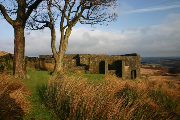 The ruins of the Top Withens farmhouse, which is believed to  have inspired the setting for Wuthering Heights. 