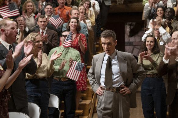 Cillian Murphy in a scene from Oppenheimer.