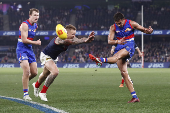 Jamarra Ugle-Hagan gave a glimpse of the future with a matchwinning display against Melbourne.