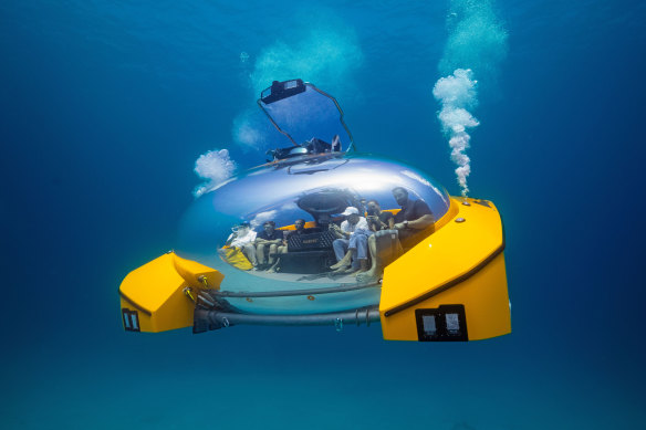 Scenic Neptune II can descend up to 100 metres below the surface.
