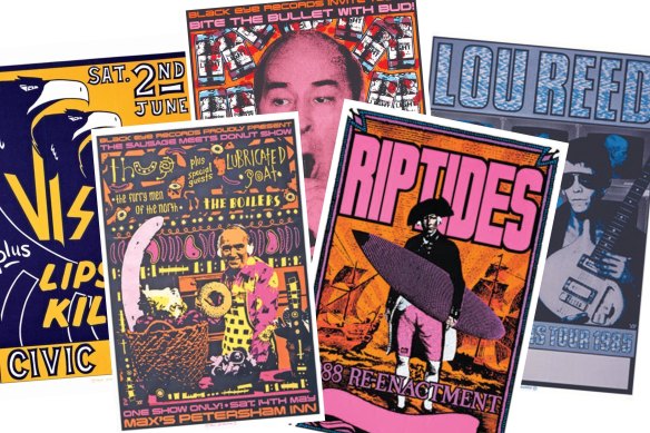 Foy has made posters for bands including the Riptides, the Laughing Clowns and Lou Reed.