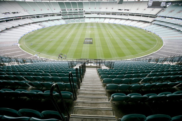 The MCG could host games without crowds as soon as the season resumes, with Melbourne being considered as a location for hubs when approval is given to play games.
