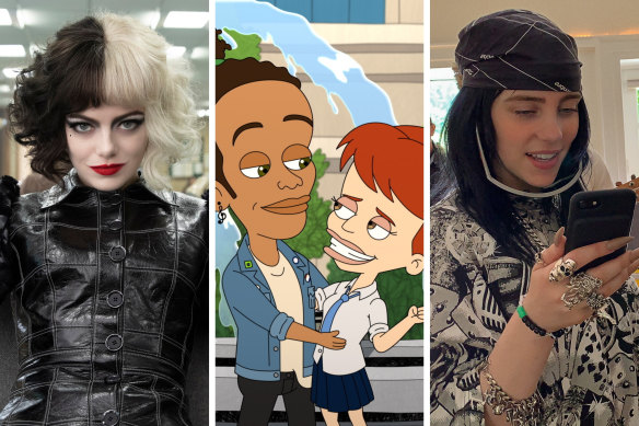 For the older kids (or even just the adults): Cruella, Big Mouth and Billie Eilish: the World’s a Little Blurry. 