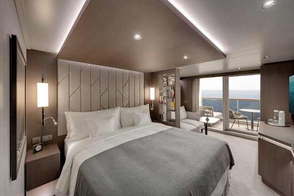 The Ocean Terrace suite aboard Explora II.