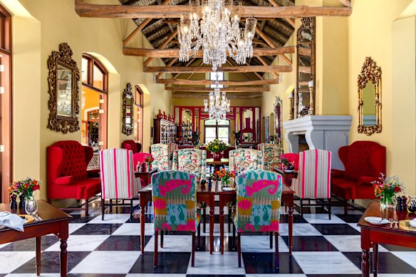  La Residence, South Africa, can be as over-the-top as one of its most famous guests.