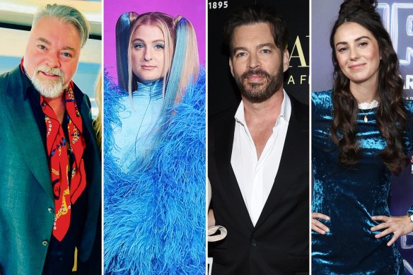 New Australian Idol judges Kyle Sandilands, Meghan Trainor, Harry Connick Jr. and Amy Shark.