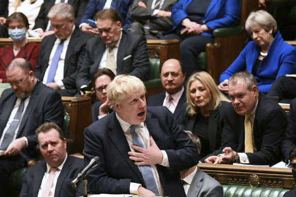 Under fire: Britain’s Prime Minister Boris Johnson.