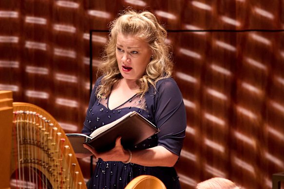 Mezzo-soprano Helen Sherman performs with the Sydney Philharmonic Choir.