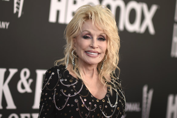 Dolly Parton at the Rock & Roll Hall of Fame.