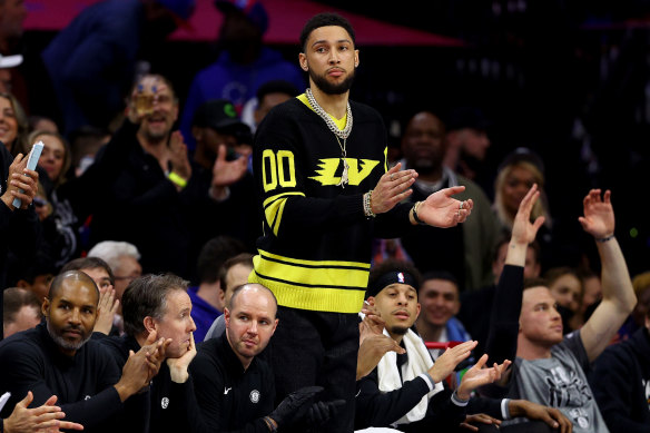 Ben Simmons is battling a back issue.