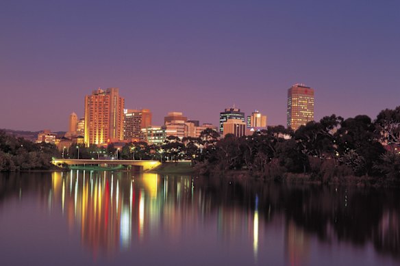 Adelaide by night.