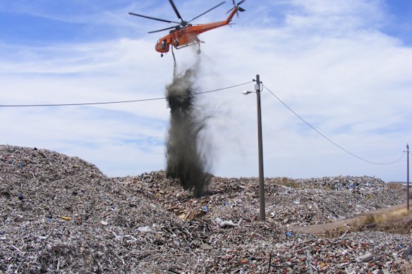 A fire broke out at the Lara recycling centre in January 2018.