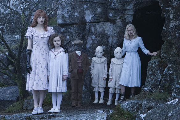 The “peculiars” from Tim Burton’s 2016 film adaptation of Riggs’ <i>Miss Peregrine’s Home for Peculiar Children</i>.