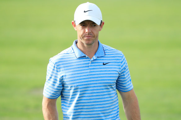 Rory McIlroy and his fellow golfers will be carrying their own bags around the course.