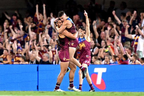 Cam Rayner has kicked two goals in the first term.