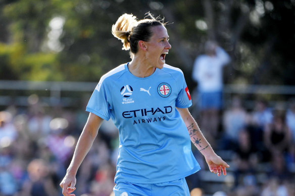 Emily van Egmond was the match-winner when Melbourne City beat Canberra United in November. 
