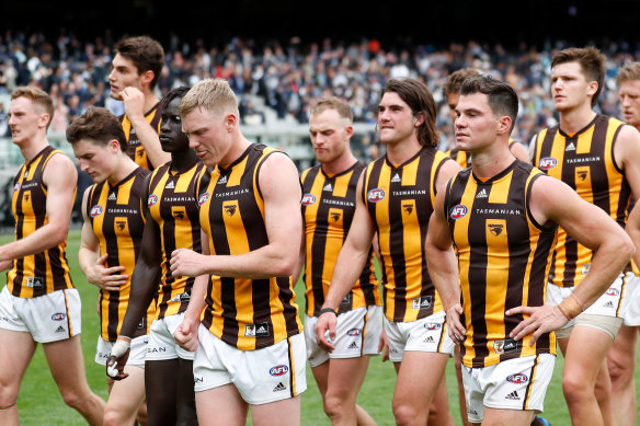 Hawthorn almost chased down a big Carlton lead, but despite a spirited effort, fell short.