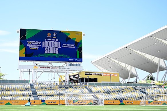 Queensland Country Bank Stadium is primed for the match tonight.