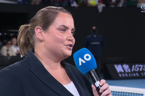 Returning serve: Jelena Dokic is at the very top of her game as a tennis commentator. 