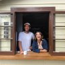 Baker-owner Jack Fowler and partner Suzannah Ahearn at A44 Bread in Yamba.